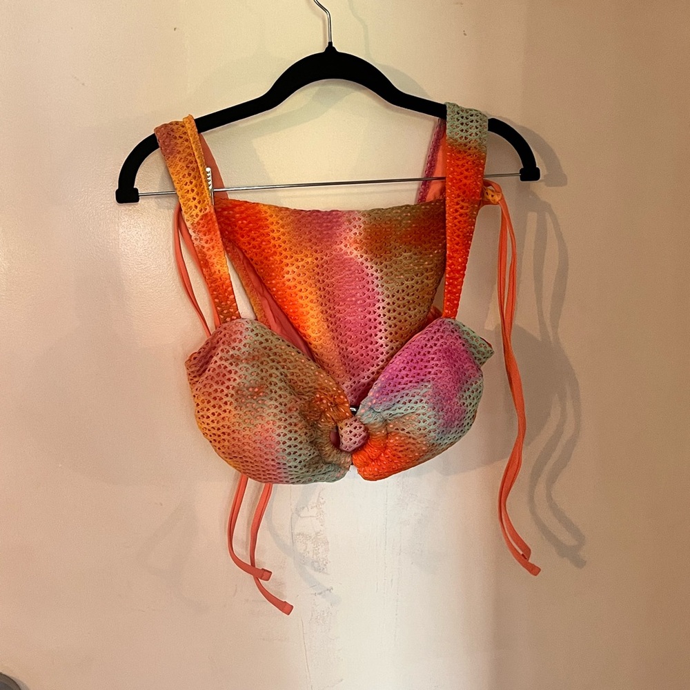 Berlook Knitted String Bikini – Multicolor – M Top / L Bottom – NWT